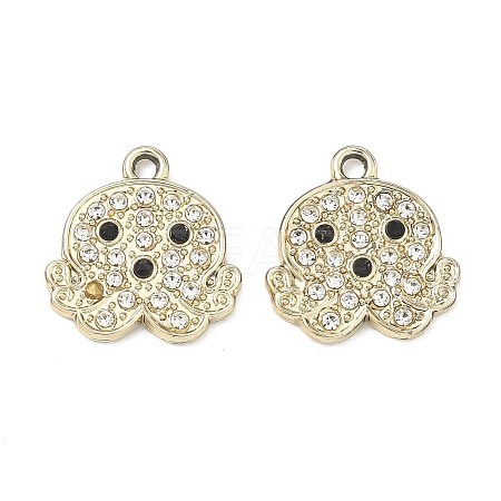 Alloy Rhinestone Pendants FIND-C087-01C-G-1
