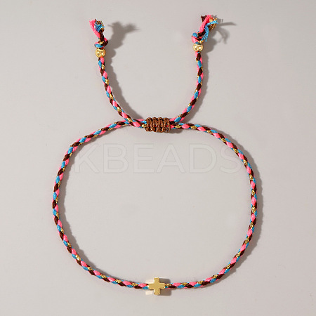 Mother's Day Adjustable Brass Bead Braided Bead Bracelets YE2550-10-1