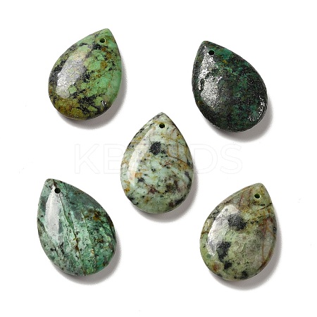 Natural African Turquoise(Jasper) Pendants G-F729-03C-1