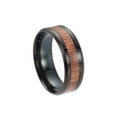 201 Stainless Steel Wide Band Finger Rings RJEW-T005-8-10-1