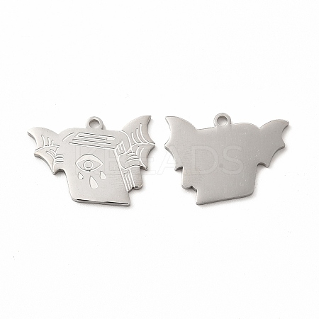 Non-Tarnish 304 Stainless Steel Pendants STAS-F290-19P-1
