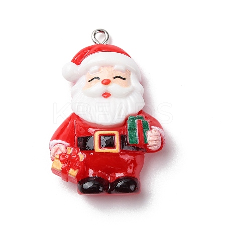 Christmas Opaque Resin Pendants LS-RESI-A049-05L-1