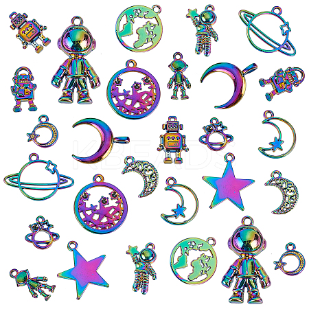 4 Sets 2 Style Alloy Pendants FIND-PH0002-53-NR-1