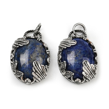 Dyed Natural Lapis Lazuli Pendants G-Z101-02AS-09-1