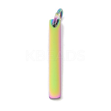 Ion Plating(IP) 304 Stainless Steel Pendants STAS-I311-14C-RC-1