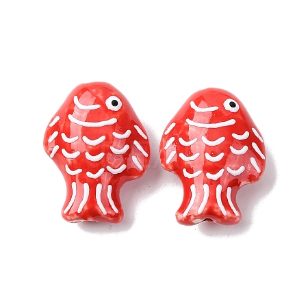 Handmade Porcelain Beads PORC-K010-08J-1