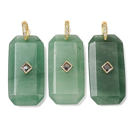 Natural Green Aventurine Pendants GG-CBA51ED-05G-03-1