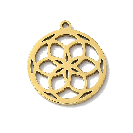 5Pcs 201 Stainless Steel Pendants STAS-Z068-02G-01-1