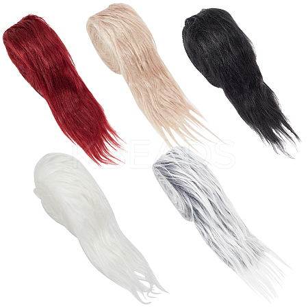 Imitation Hair Faux Fur Fabric DIY-WH0581-02A-1
