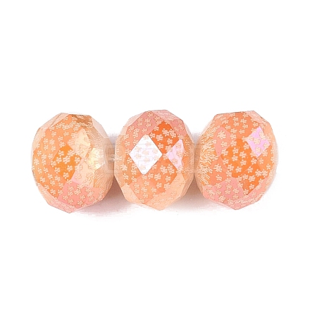 Electroplate Glass Beads EGLA-N026-01A-F01-1