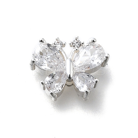 Brass Micro Pave Cubic Zirconia Pendants KK-D312-13S-1