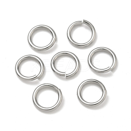 Tarnish Resistant 304 Stainless Steel Open Jump Rings STAS-R065-43-1