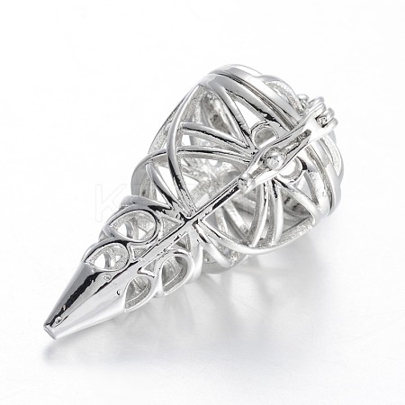 Hollow Brass Cone Cage Pendants LS-KK-E671-27P-1