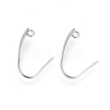 304 Stainless Steel Earring Hooks X-STAS-I100-41G-1