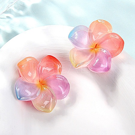 Transparent Resin Cabochons RESI-WH20001-32E-1