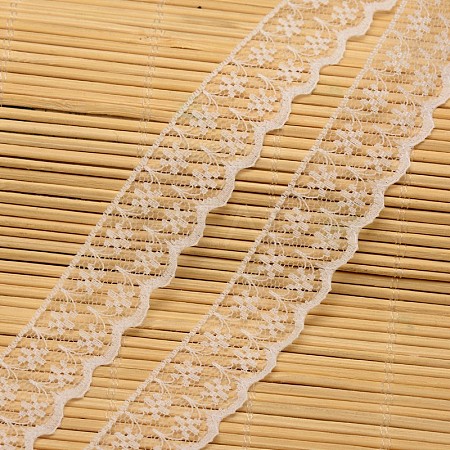 Lace Trim Nylon Ribbon for Jewelry Making ORIB-F001-47-1