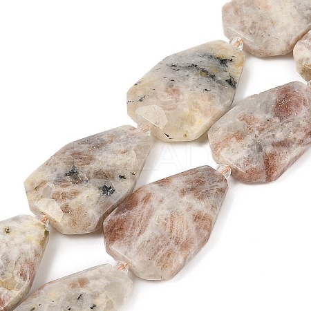 Natural Sunstone Beads Strands G-P548-B13-01-1