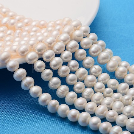 Grade A Natural Cultured Freshwater Pearl Beads Strands A23WW011-1
