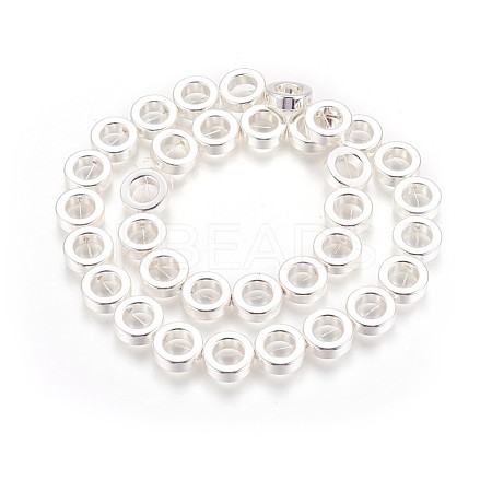 Electroplated Non-magnetic Synthetic Hematite Beads Strand G-P423-09S-1