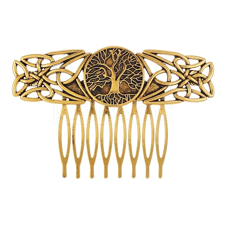 Alloy Hair Combs PW-WG702E2-01-1