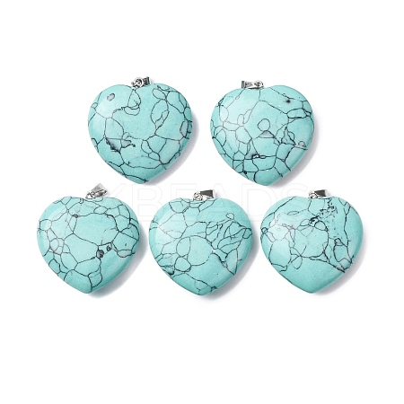 Synthetic Turquoise Pendants G-Z113-05-1