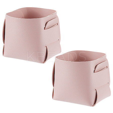 2Pcs PU Leather Jewelry Plate AJEW-CN0002-74C-1