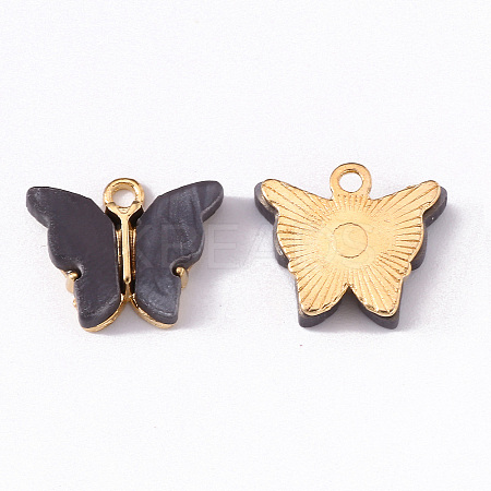 Alloy Acrylic Pendants LS-X-ENAM-R136-01J-1