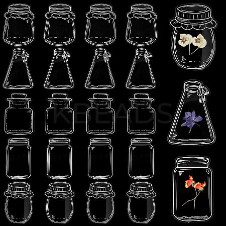 Tableware Theme Waterproof Self Adhesive Stamping Stickers Sets DIY-WH20014-04C-1