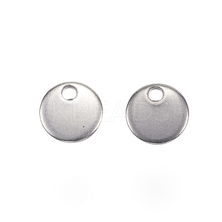 Tarnish Resistant 304 Stainless Steel Charms X-STAS-F039-91-6mm-P-1