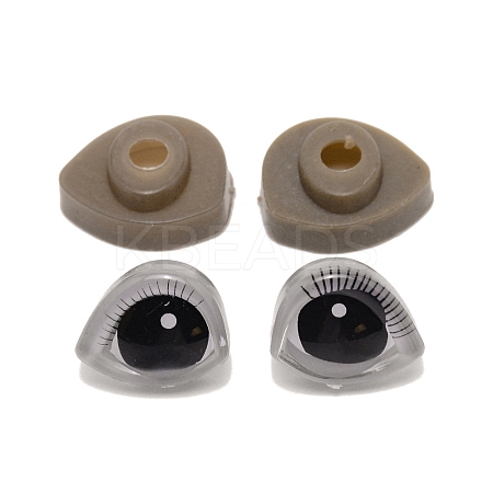3D Plastic Doll Eyes and Eyes Washers Sets DIY-WH0264-11D-1