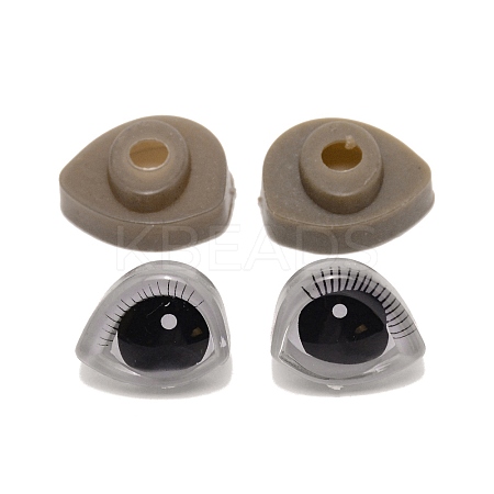3D Plastic Doll Eyes and Eyes Washers Sets DIY-WH0264-11D-1