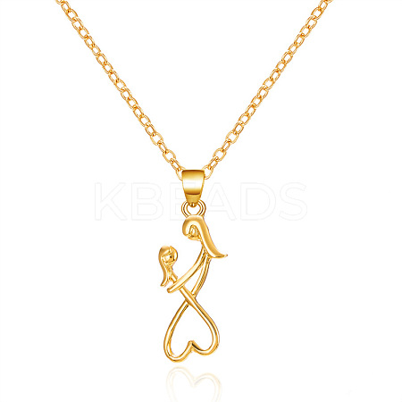 Mother's Day Alloy Pendant Necklaces FS-WG726DB-02-1