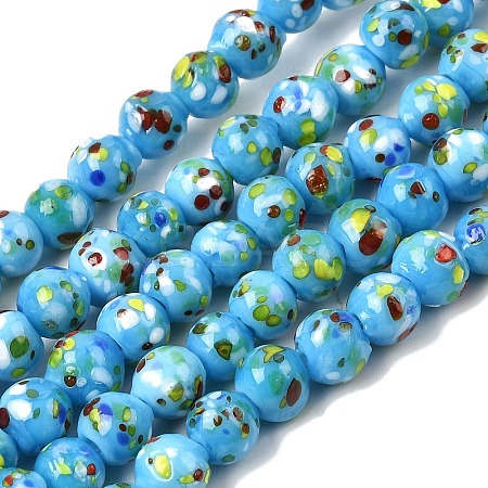 Handmade Lampwork Beads Strands LAMP-H071-01A-08-1