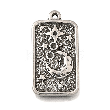 304 Stainless Steel Pendant Cabochon Settings STAS-H477-07P-1