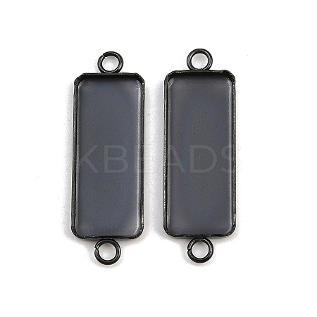 304 Stainless Steel Cabochon Connector Settings STAS-F222-032B-1