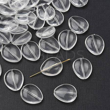 Teardrop Transparent Acrylic Beads X-TACR-R122-A01-1