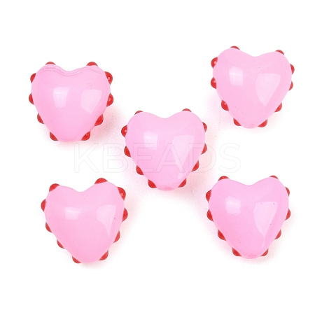 Opaque Glass Enamel Beads GLAA-F133-01-1