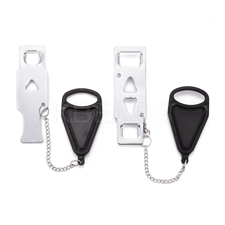 2Pcs Plastic with Metal Portable Door Lock Home Security FIND-AR0001-18B-1