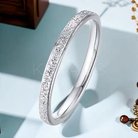 Stainless Steel Plain Band Rings FS-WG75602-155-1