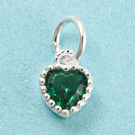 925 Sterling Silver Birthstone Charms LS-STER-G035-01E-02-1