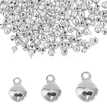 240Pcs 3 Styles Brass Christmas Bell Charms KK-CA0002-57S-1