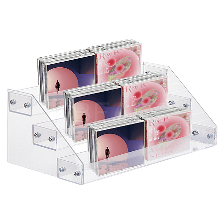 3-Tier PS Plastic Nail Polish Bottle Organizer Display Holder ODIS-WH0095-004-1