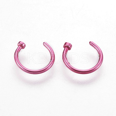 316 Stainless Steel Nose Nose Ring AJEW-P070-01D-1