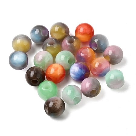 Two Tone Resin European Beads RE-CBA2450-05A-1
