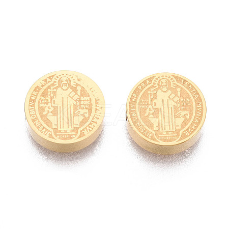 Religion 304 Stainless Steel Beads STAS-T073-10G-1