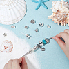 40 Pcs 10 Styles Tibetan Style Alloy European Beads TIBE-SC0001-30AS-4