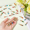 30Pcs Glass Bottle with Glass Seed Beads European Dangle Charms FIND-SC0012-99-3