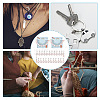 Awareness Ribbon & Round Pendant Stitch Markers HJEW-AB00333-6