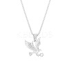 Eagle Alloy Crystal Rhinestone Pendant Necklaces for Men FS-WG26FCA-02-1