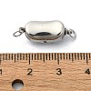 Tarnish Resistant 304 Stainless Steel Box Clasps STAS-Z066-05P-01-3